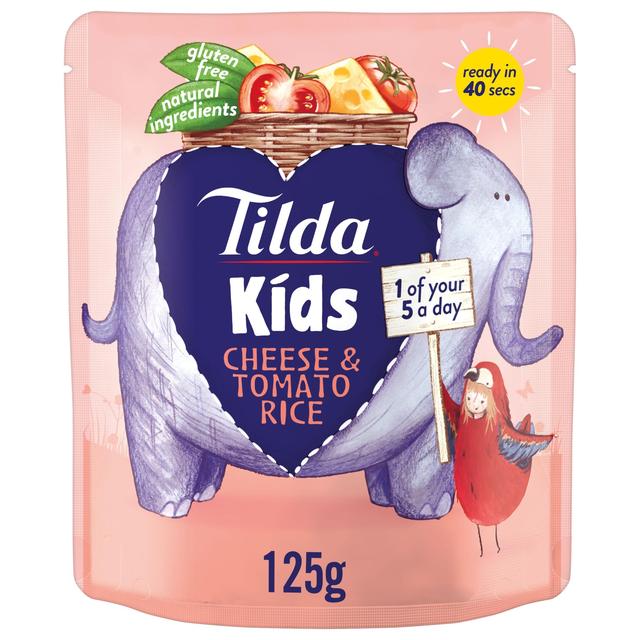 Tilda Kids Cheese & Tomato Rice, 125g