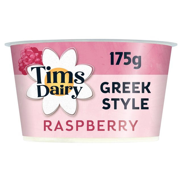 Tims Dairy Greek Style Raspberry Yoghurt, 175g