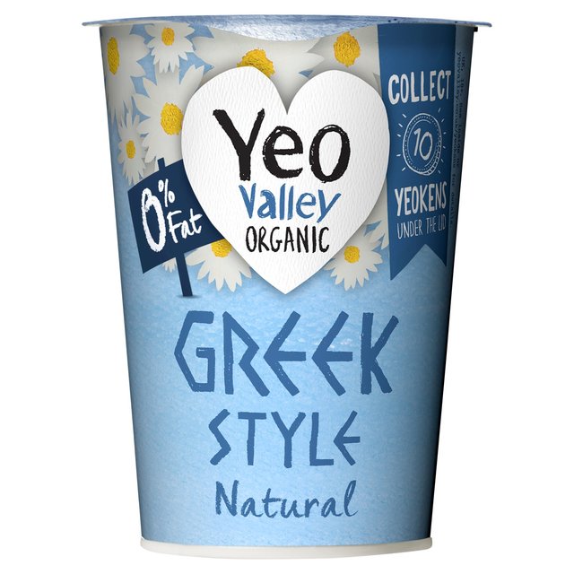 Yeo Valley Organic 0% Fat Greek Style Natural Yoghurt, 450g