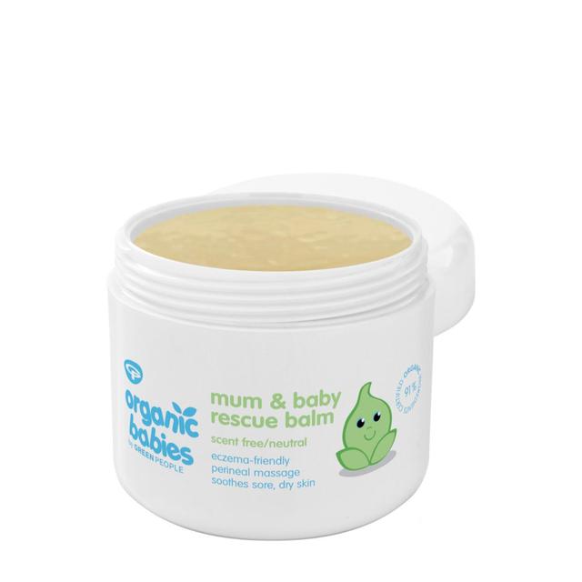 Green People Organic Babies Scent Free Mum & Baby Rescue Balm, 100ml