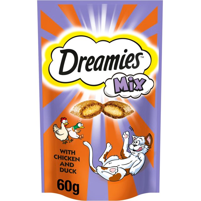 Dreamies Mix Cat Treat Biscuits With Chicken & Duck, 60g