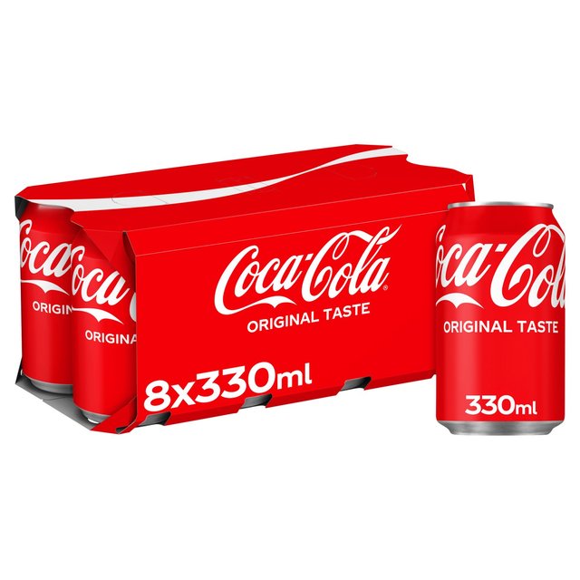 Coca-Cola Original Taste, 8 x 330ml