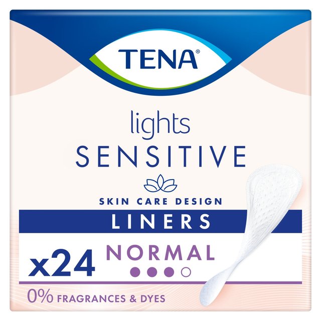 Lights by Tena Incontinence Liners, 24 Per Pack