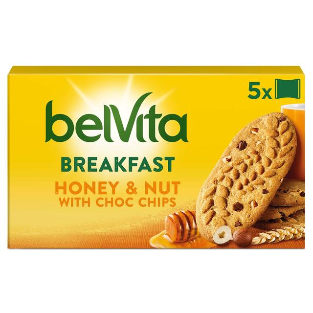 Belvita Honey & Nuts Choc Chips Breakfast Biscuits, 5 Per Pack