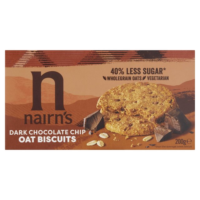 Nairn’s Dark Chocolate Chip Oat Biscuits, 200g