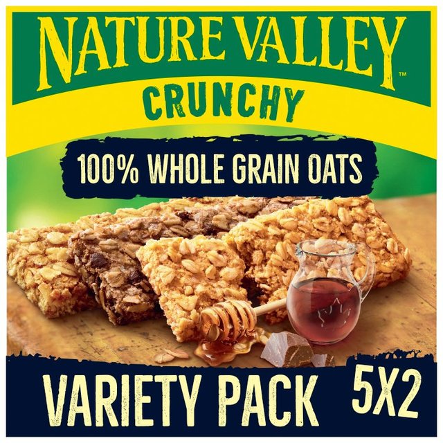 Nature Valley Crunchy Variety Pack Cereal Bars, 5 x 42g