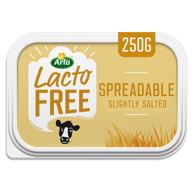 Arla Lactofree Slightly Salted Spreadable Blend of Butter and Rapeseed Oil, 250g