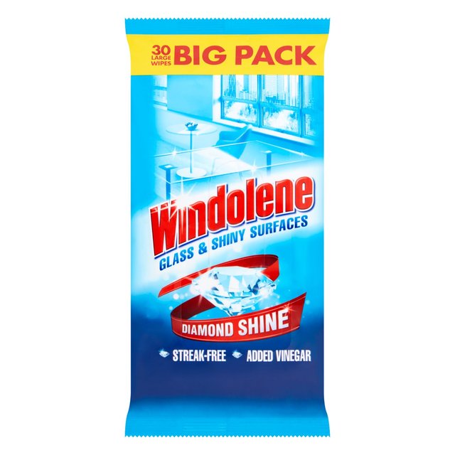 Windolene Window & Glass Cleaner Wipes, 30 Per Pack