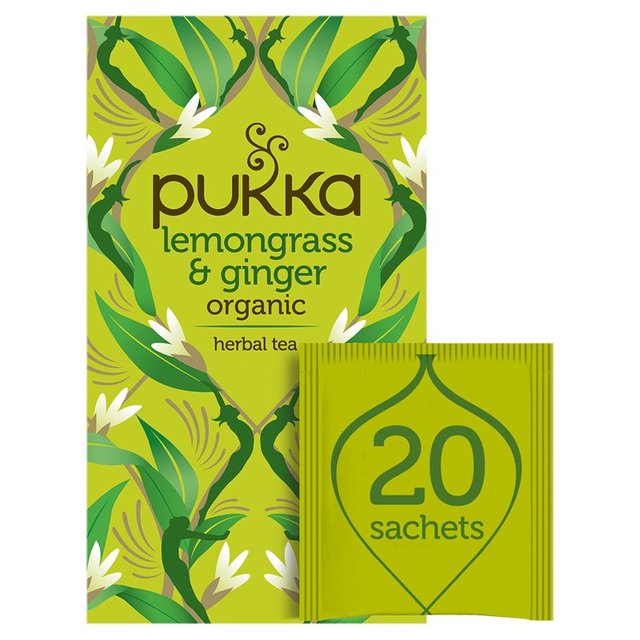 Pukka Tea Lemongrass & Ginger Tea, 20 Per Pack