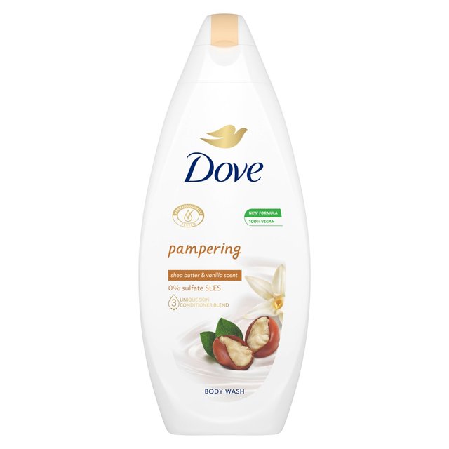 Dove Pampering Shea Butter Body Wash Shower Gel, 225ml