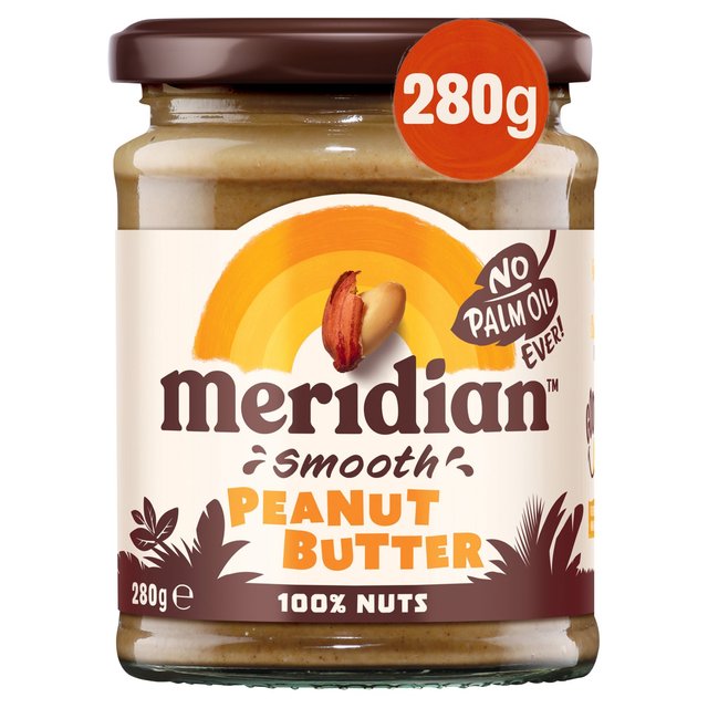 Meridian Natural Peanut Butter Smooth No Salt, 280g