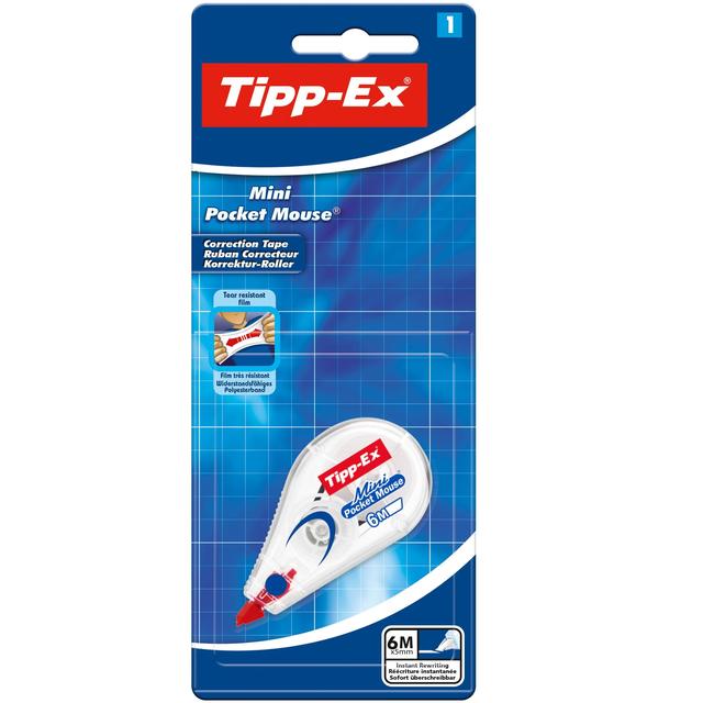 TIPP-EX Mini Pocket Mouse Correction Tape Pack of 1