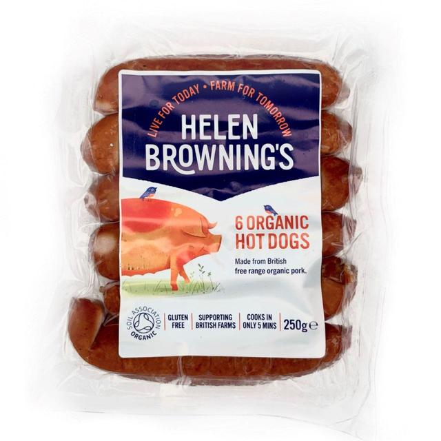 Helen Browning Organic Hot Dogs, 250g