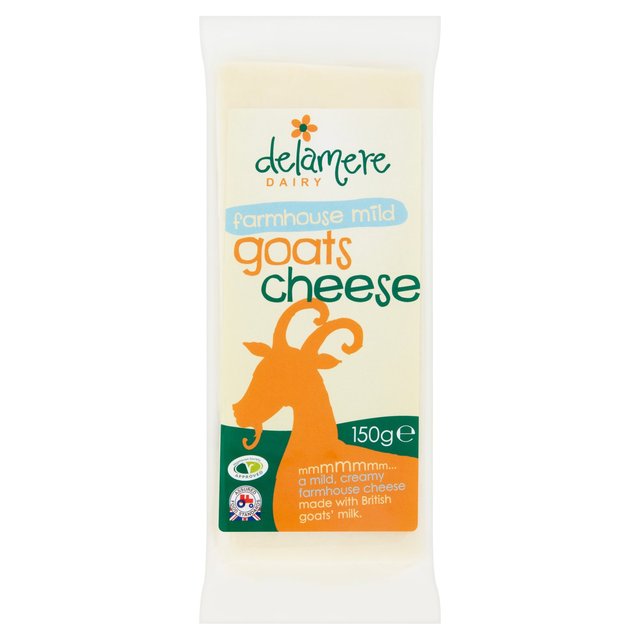 Delamere Dairy Creamy English Hard Mild Goats Cheese, 150g