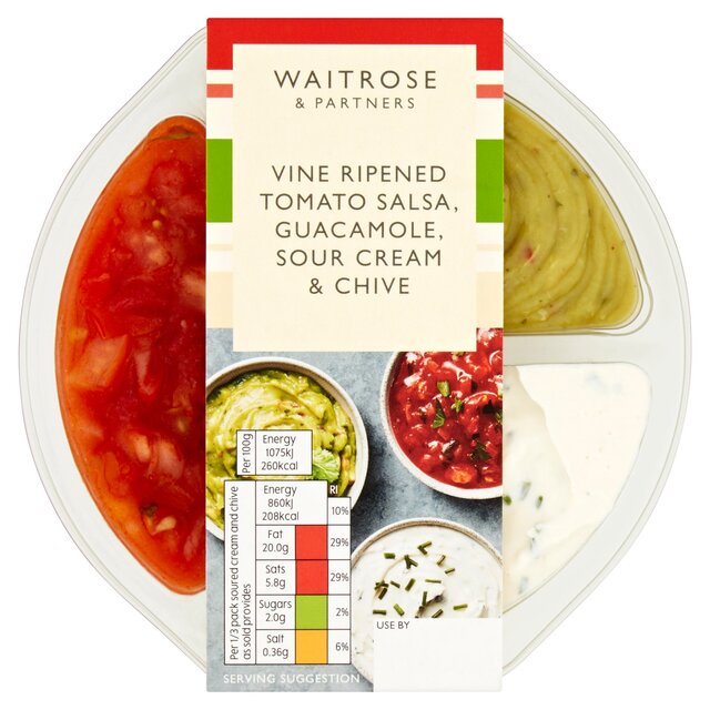 Waitrose Mini Tex Mex Trio Dip 240g from Ocado