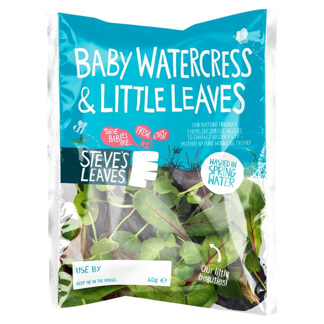 Steve’s Leaves Baby Watercress & Little Leaves, 60g