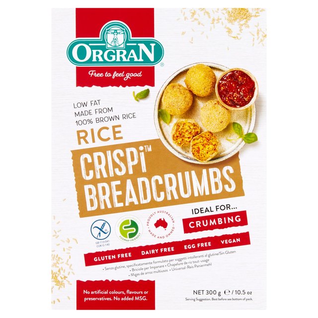Orgran Gluten Free All Purpose Rice Crumbs, 300g