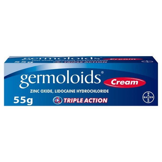 Germoloids Triple Action Haemorrhoids & Piles Cream, 55g
