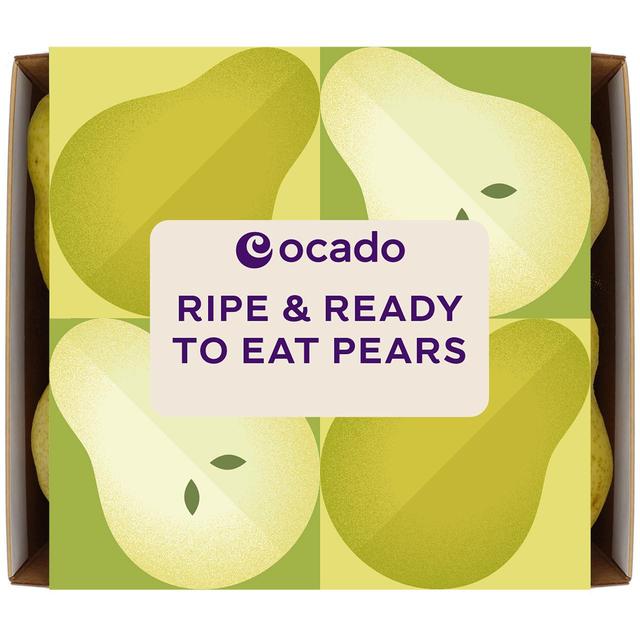 Ocado Ripe & Ready to Eat Pears, 4 Per Pack