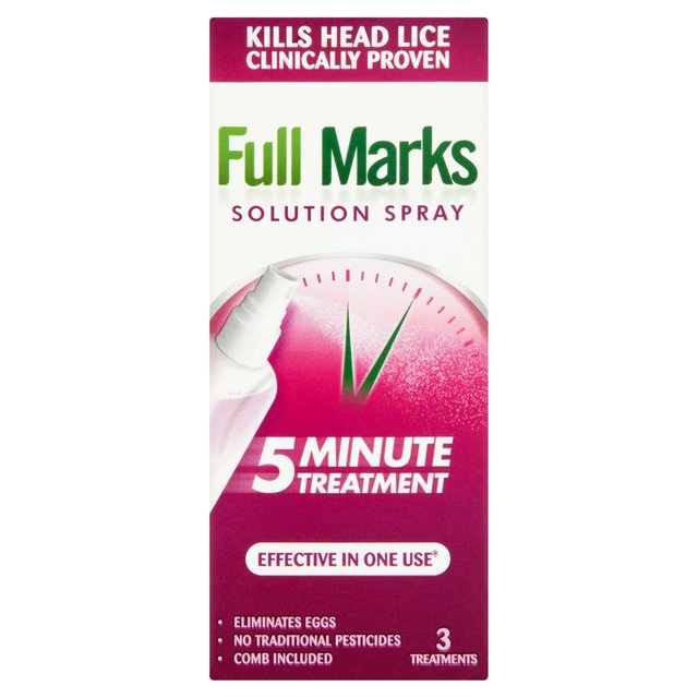 Full Marks Head Lice Removal Treatment With Nit Comb, 150ml