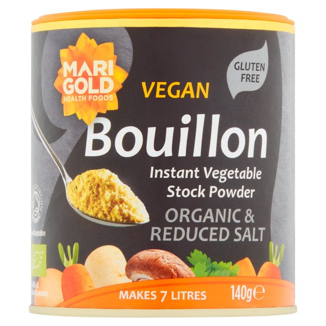 Marigold Organic Vegan Bouillon Powder Reduced Salt, 140g