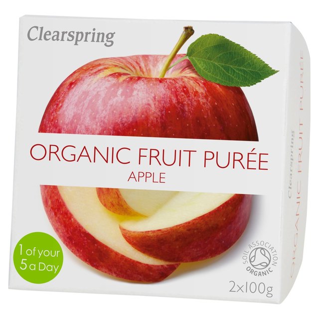 Clearspring Organic Apple Puree, 2 x 100g