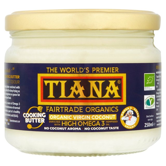 Tiana Omega 3 Organic Coconut Cooking Butter, 250ml