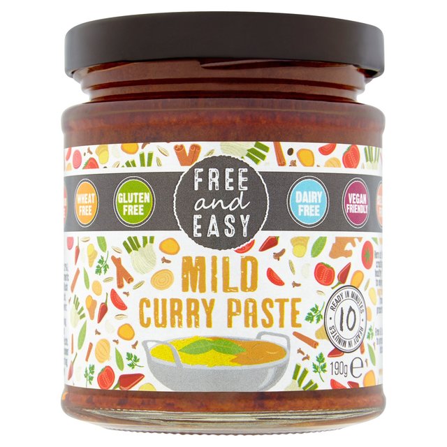 Free & Easy Free From Mild Curry Paste, 190g