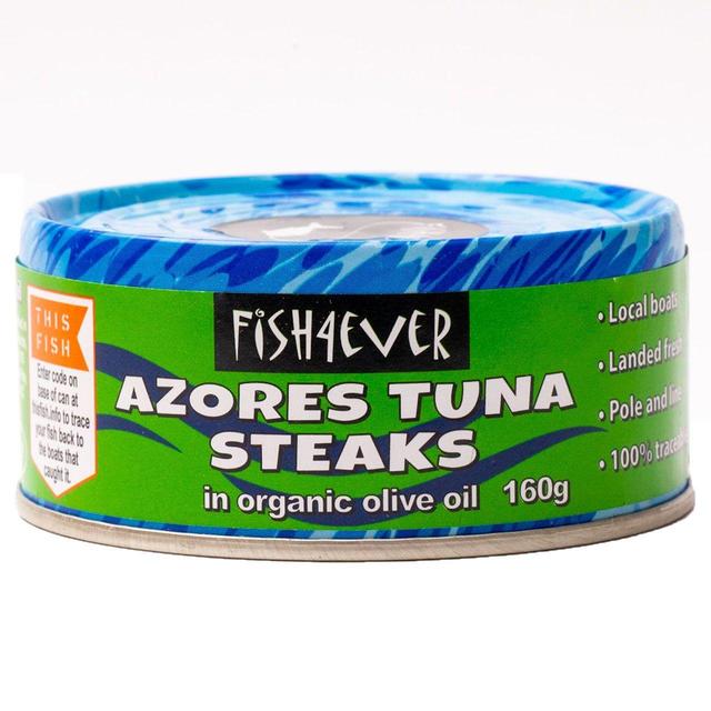 Fish 4 Ever Azores Skipjack Tuna Steaks in Olive Oil, 160g