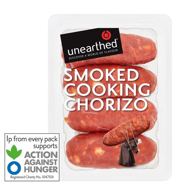 Unearthed Spanish Smoked Cooking Chorizo Sausages, 200g
