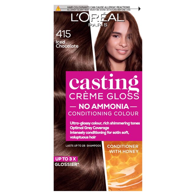 L’Oréal Paris Casting Creme Gloss Hair Dye, Iced Chocolate 415