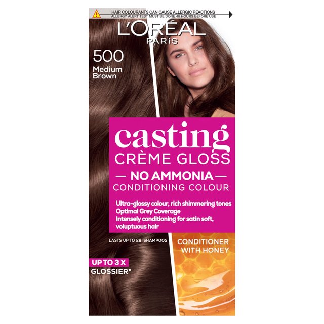 L’Oral Paris Casting Creme Gloss Hair Dye, Medium Brown 500