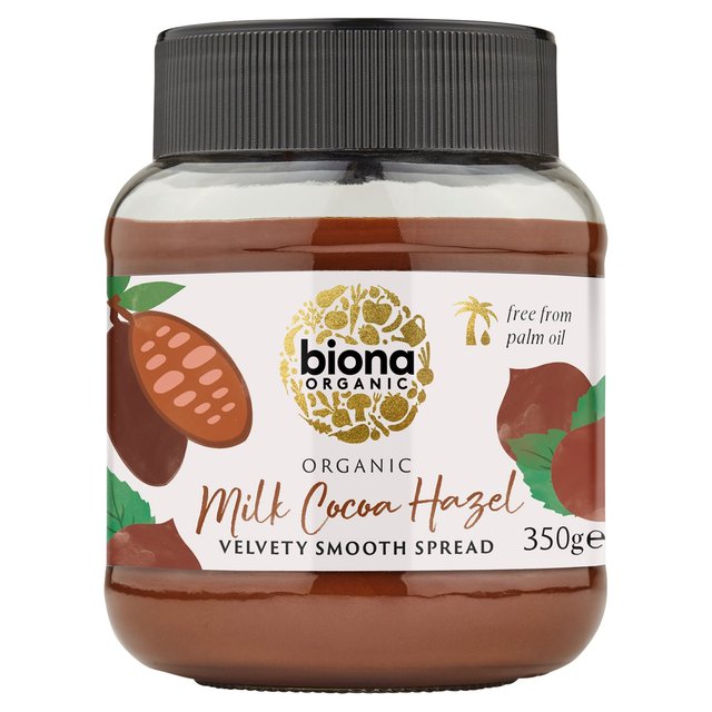 Biona Organic Milk Chocolate Hazelnut Spread, 350g