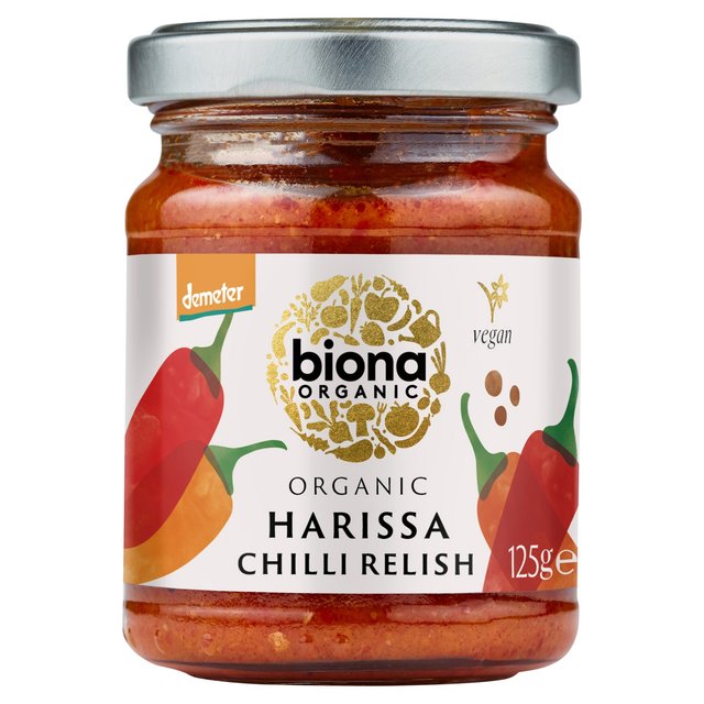Biona Organic Harissa Chilli Relish, 125g