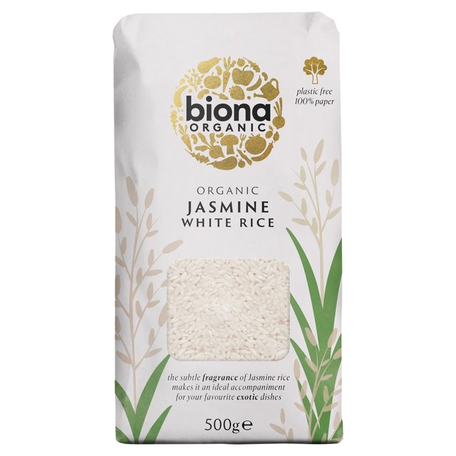 Biona Organic Jasmine Rice White, 500g