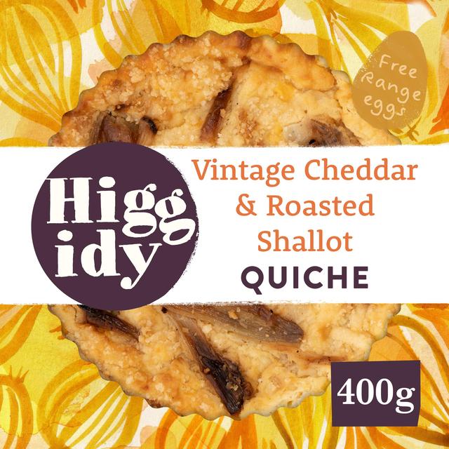 Higgidy West Country Cheddar & Roasted Shallot Quiche, 400g