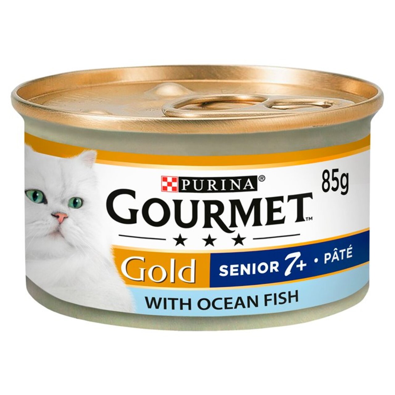 An image of Gourmet Gold 7+ Cat Food Pate with Ocean Fish