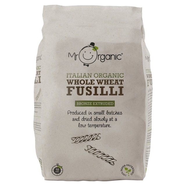Mr Organic Whole Wheat Fusilli, 500g