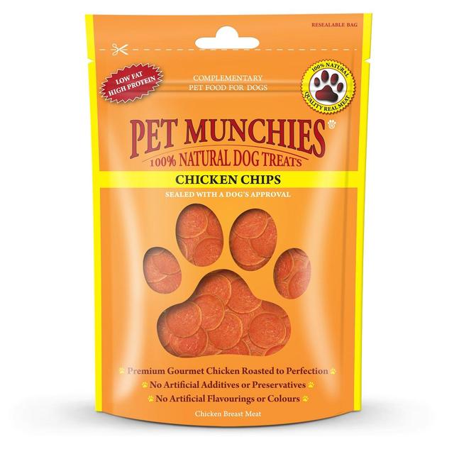 Pet Munchies 100% Natural Chicken Chips Dog Treats, 100g