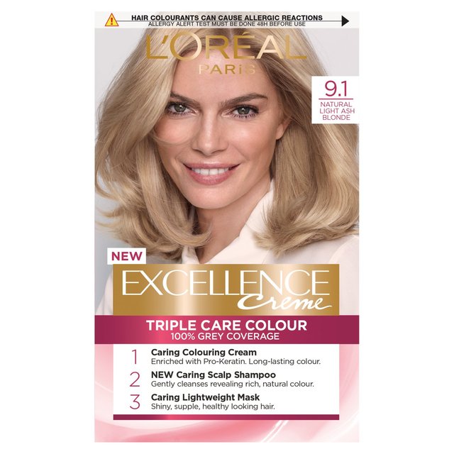L’Oreal Excellence Light Ash Blonde 9.1