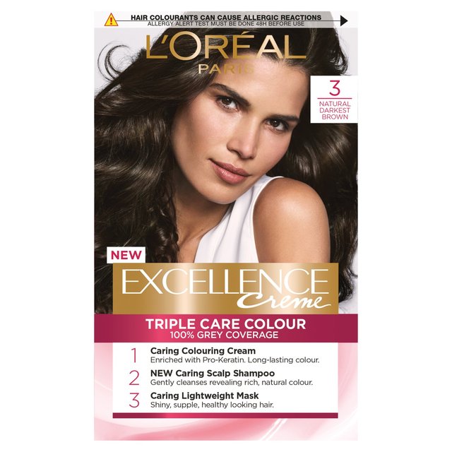 L’Oreal Excellence Natural Darkest Brown 3