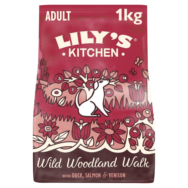 Lily’s Kitchen Dog Duck, Salmon & Venison Wild Woodland Walk Adult Dry Food, 1kg