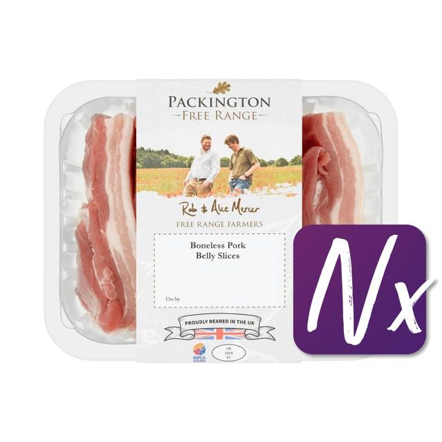Packington Free Range Pork Belly Slices, 450g
