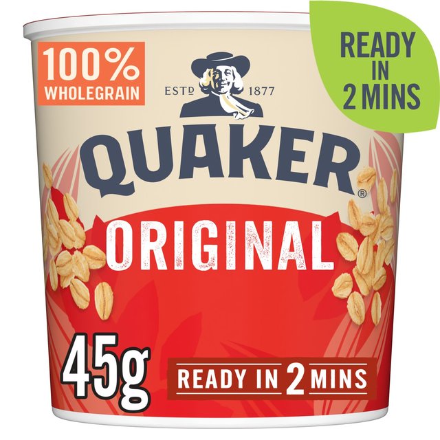 Quaker Oat So Simple Original Porridge Cereal Pot, 45g