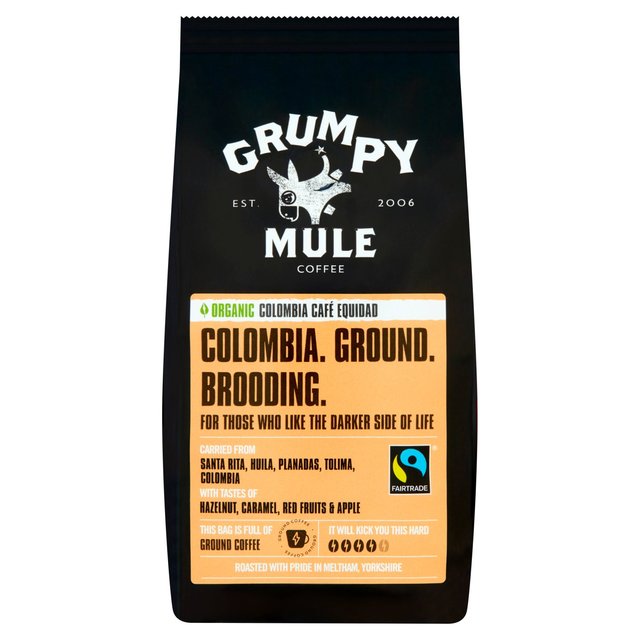 Grumpy Mule Organic Colombia Ground Coffee, 227g
