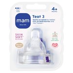 MAM Silicone Bottle Teats Fast Flow 4+ Months Level 3