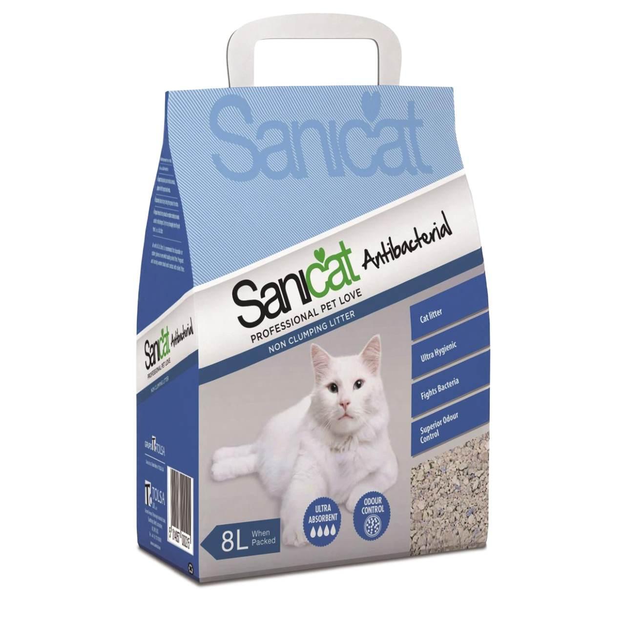 An image of Sanicat Antibacterial Non-Clumping Cat Litter