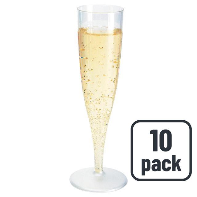 Duni Plastic 135ml Champagne Flutes