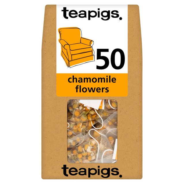 Teapigs Chamomile Flowers Tea Bags, 50 Per Pack