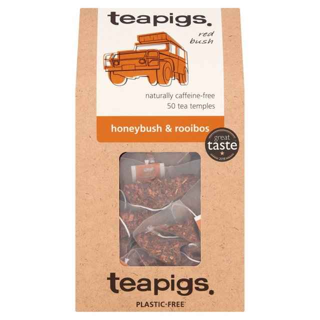 Teapigs Honeybush & Rooibos Tea Bags, 50 Per Pack